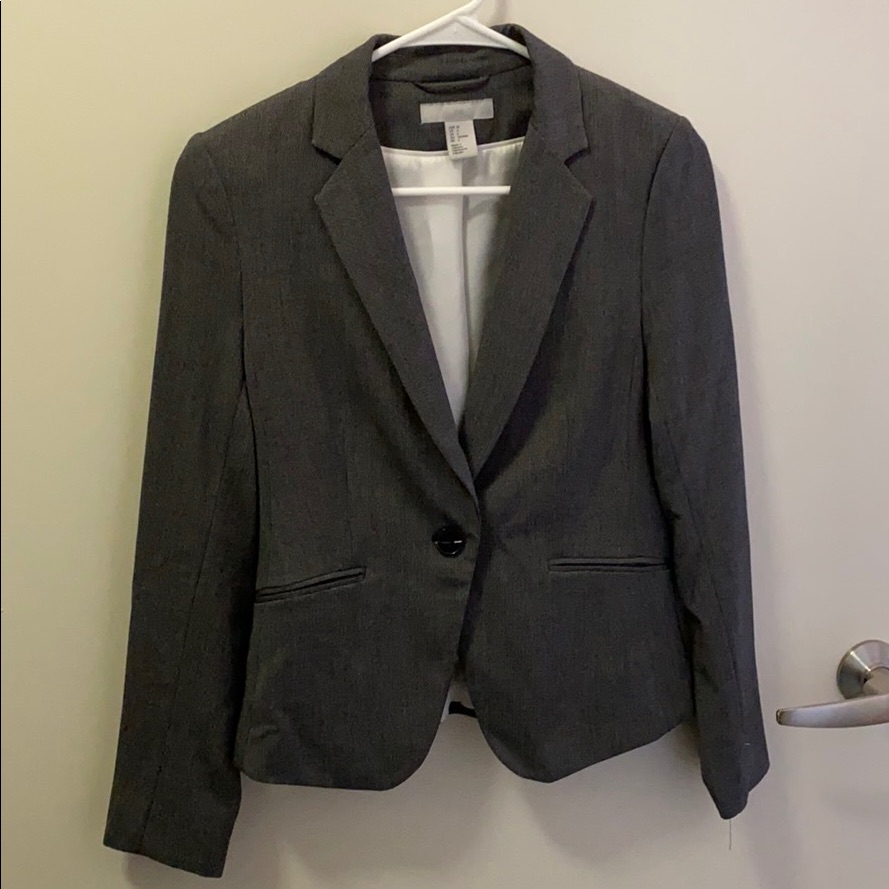 Grey Patterned Blazer